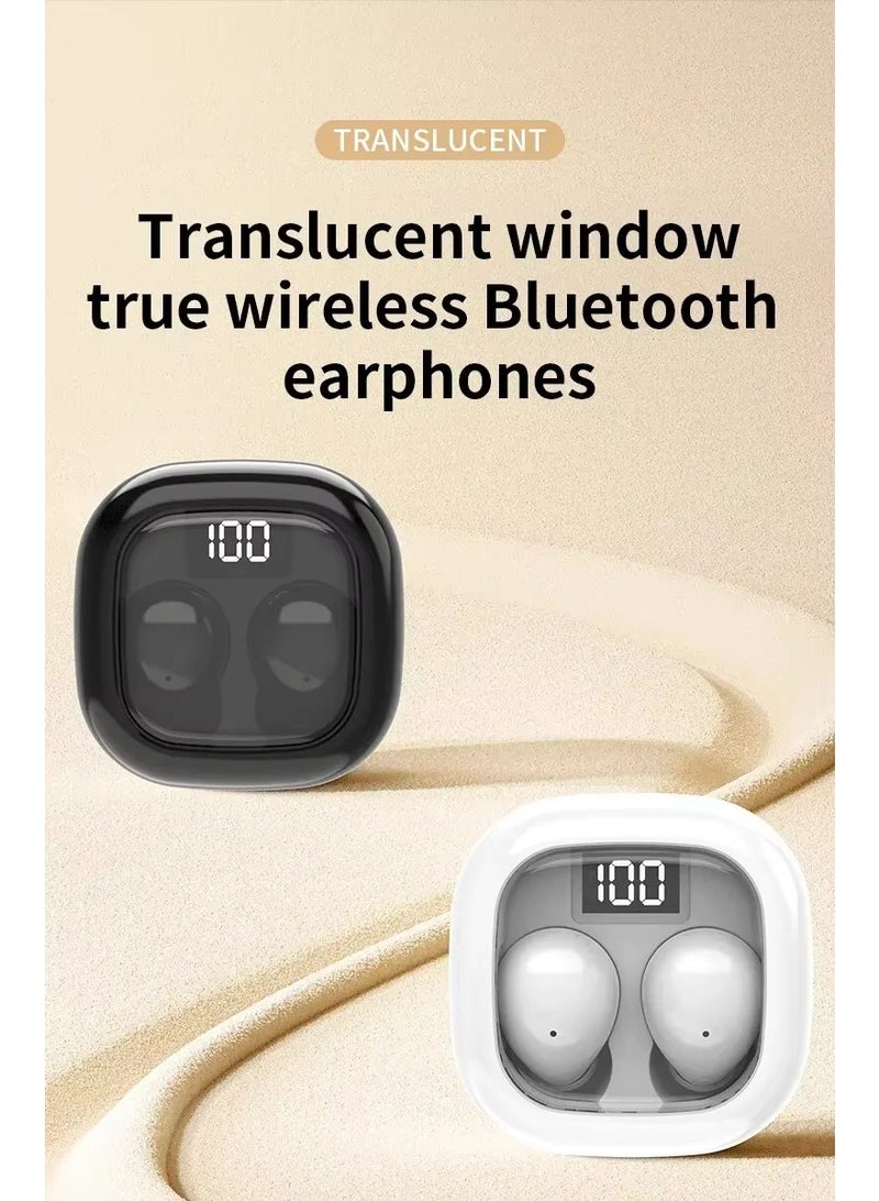 Headphones New in-ear Design Running Earphone HIFI Stereo Noise Reduction Wireless Earbuds White Beige Black - Image 2