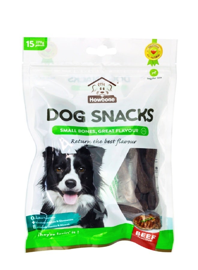 Dog Snack Small Bone Beef - 270G (15Pcs)