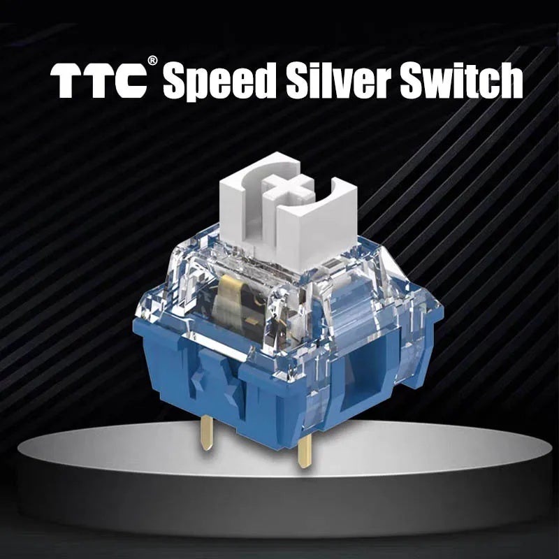 AULA TTC Speed Silver Linear Switches 40gf 5-Pin RGB Quick Trigger for Aula F75, Ajazz AK820 Mechanical Keyboards - Image 4