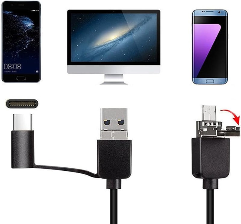 Endoscope Camera With 6 LED Lights 3 5 Meters Hardwire Borescope For Cellphone PC - Image 3