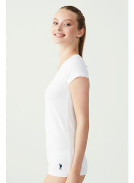 U.S. Polo Assn. Women's Short Sleeve V Neck Basic T-Shirt  - Image 2
