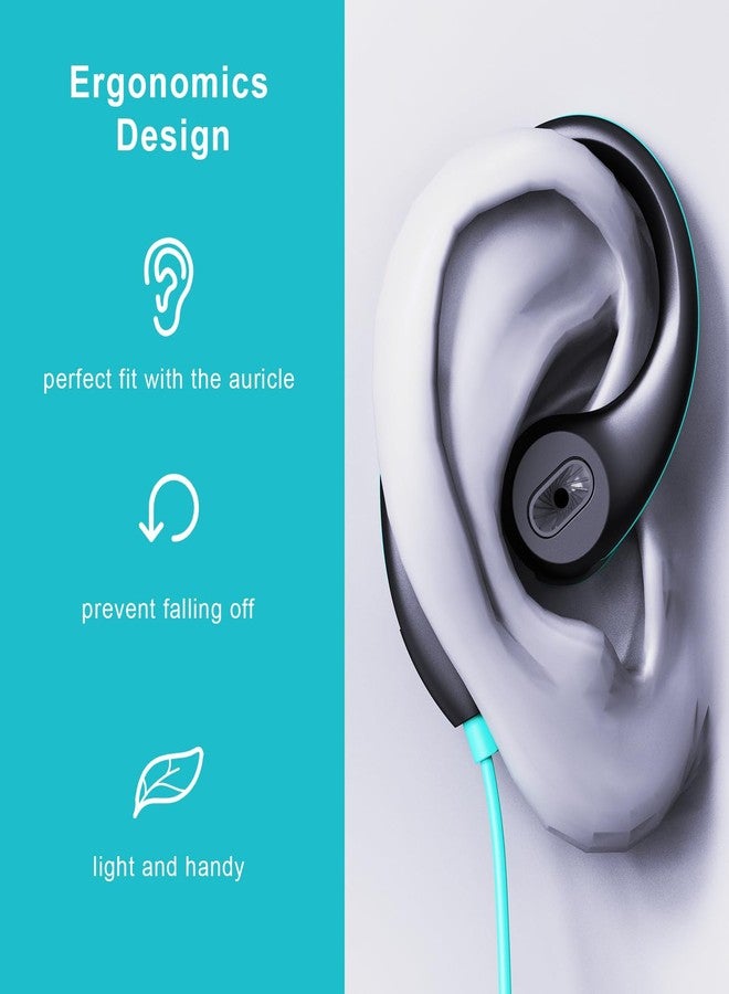VJK Upgrade Wired Sports Earbuds with Ear Hooks, Running Headphones Secure Fit Wrap Around Ear, Sweatproof In-Ear Earphones with Microphone, 3.5mm Jack for Smartphone Laptop Tablet MP3 Workout Jogging Gym - Image 4