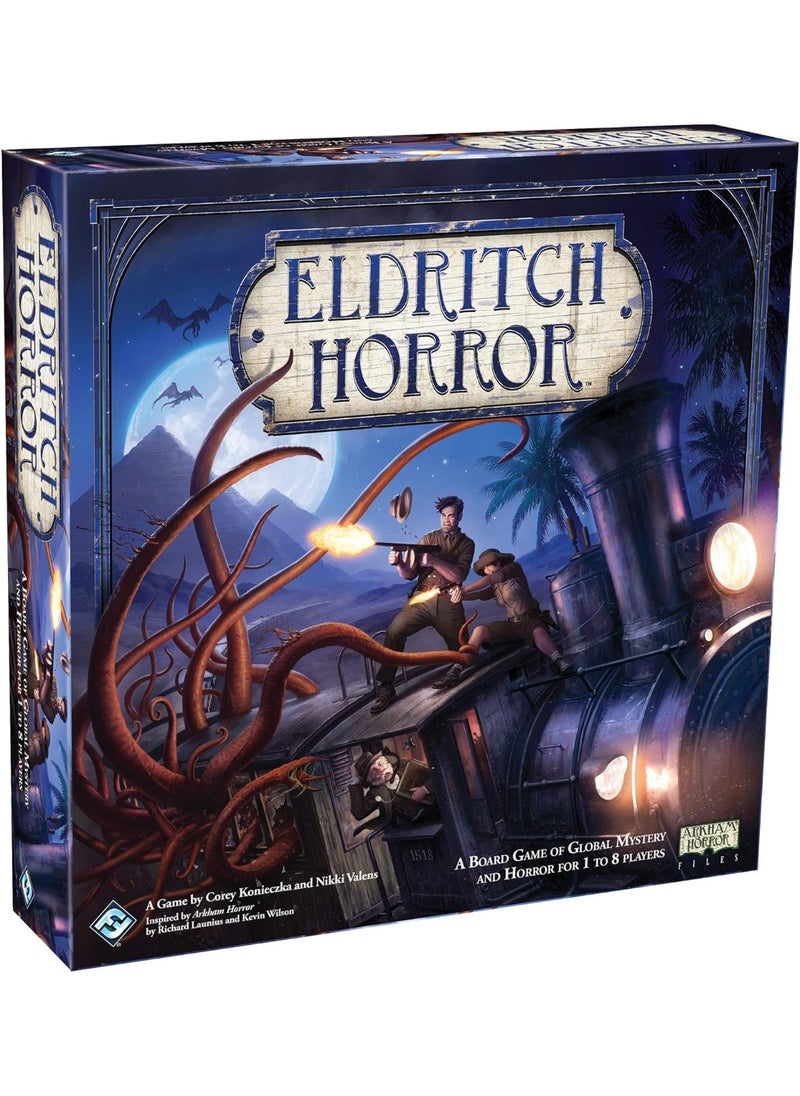 Fantasy Flight Games Eldritch Horror Board Game (Base Game) | Mystery, Strategy, Cooperative Board Game for Adults and Family | Ages 14+ | 1-8 Players | Avg. Playtime 2-4 Hours | Made by Fantasy Flight Games  - Image 1