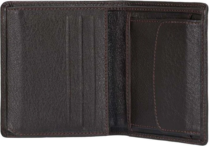Cengiz Pakel Leather Coin Compartment Brown Wallet 13659