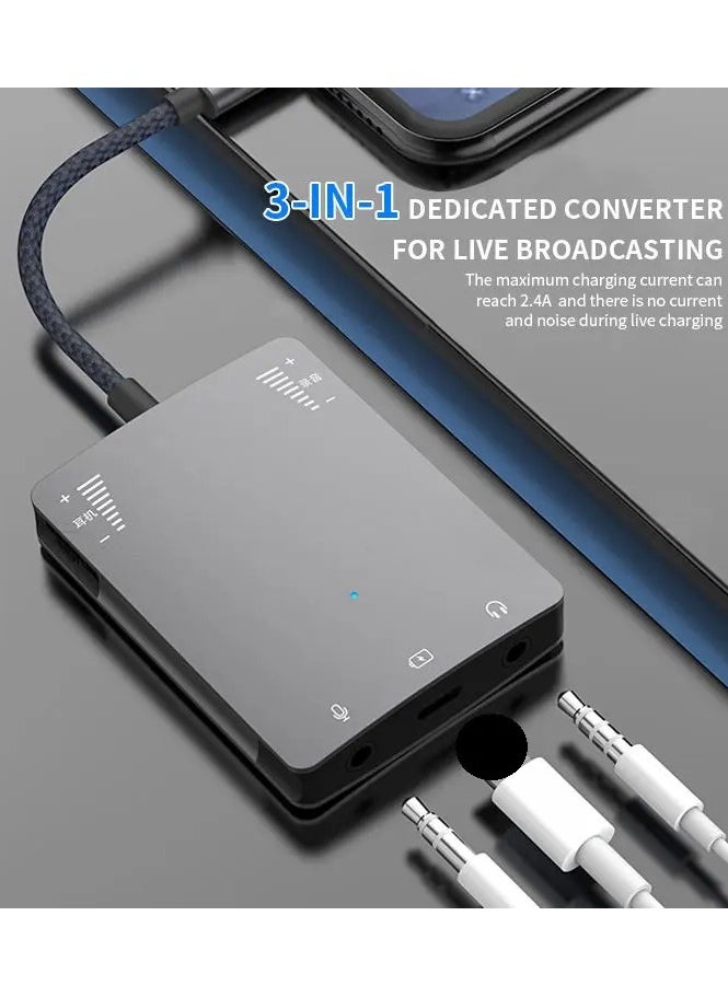Beauenty - Lightning Live Stream Adapter for iPhone and iPad with Speaker Pin Supports 99% of live streaming apps available in the market Can charge the phone while in use Supports PK during live streaming Sui - Image 1
