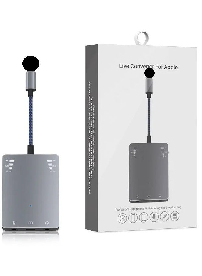Beauenty - Lightning Live Stream Adapter for iPhone and iPad with Speaker Pin Supports 99% of live streaming apps available in the market Can charge the phone while in use Supports PK during live streaming Sui - Image 1