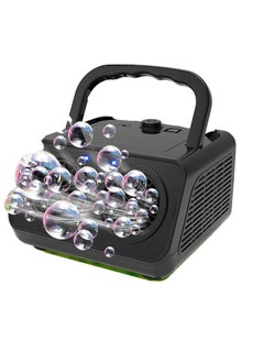 Bubble Machine, 26 Hole Double Portable Ultra Small Automatic Bubble Making Machine, Safe And Durable Bubble Maker Device For Outdoor And Indoor Wedding Birthday Parties, (1pc, Black)