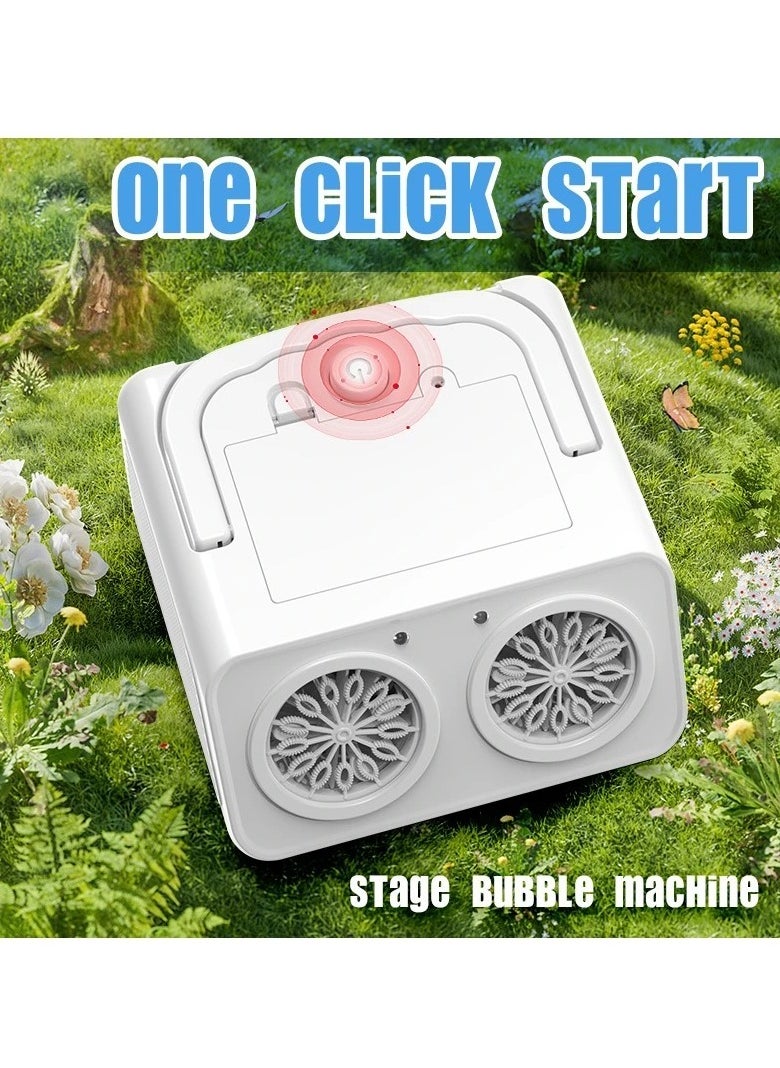 AROAQ - Bubble Machine, 26 Hole Double Portable Ultra Small Automatic Bubble Making Machine, Safe And Durable Bubble Maker Device For Outdoor And Indoor Wedding Birthday Parties, (1pc, Black) - Image 1