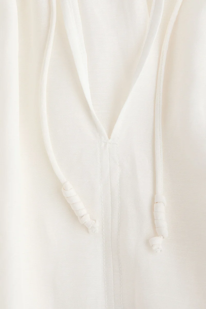 H&M Oversized linen-blend shirt