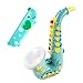 IIROMECI Toy Saxophone with Light Sound Toy Harmonica for Kids Early Educational Toy Musical Instrument Toys for Toddlers Girls Boys Age 3 Green - Image 2