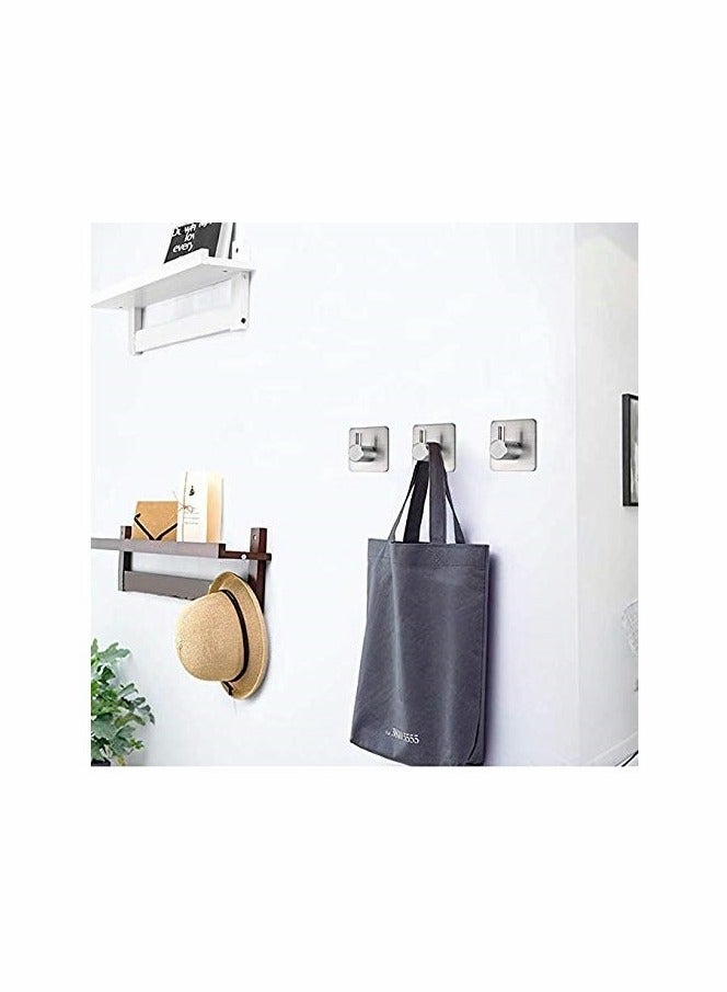 Heavy Duty Waterproof Stainless Steel Adhesive Wall Hooks for Home Organization - Image 3