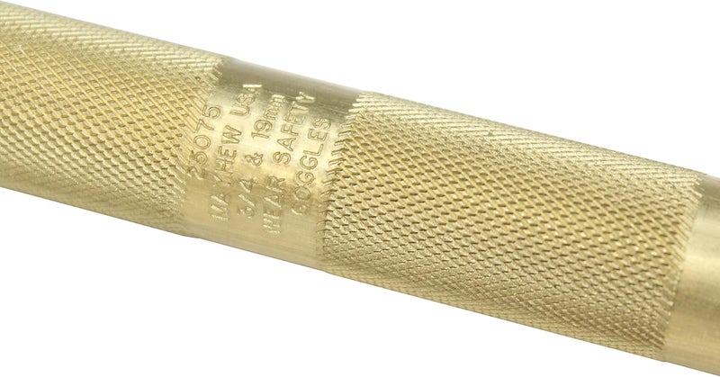 Mayhew Tools 25075 Brass Drift Punch, 3/4-19mm x 8" - Image 3