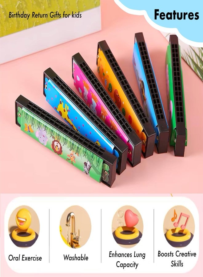 سنابترون مجموعة هارمونيكا سنابترون 12 قطعة للأطفال، آلة موسيقية كرتونية، هدايا عيد ميلاد للبنات والأولاد - Image 2