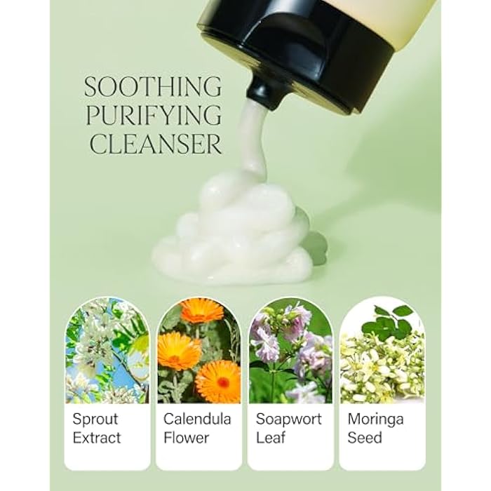 About Me Sprout Mild pH Cleansing Foam – Korean Wheat Broccoli Sprout Extract Face Wash for All Skin Types – Daily Gentle Cleansing with Amino Acids – Korean Skin Care – 4.05oz, 120ml - Image 4