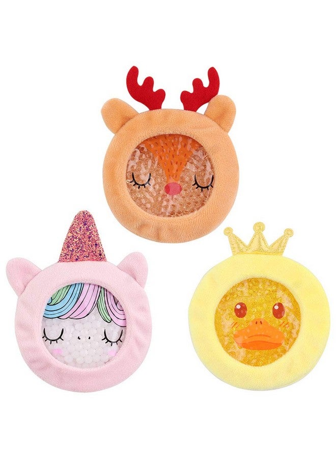 Hilph Kids Ice Packs for Boo Boos, Reusable Hot Cold Packs with Cover for Kids Children Injuries, Toddler Animal Round Ice Packs for Kids Bumps, Swelling, Wisdom Teeth (3 Packs) - Image 1