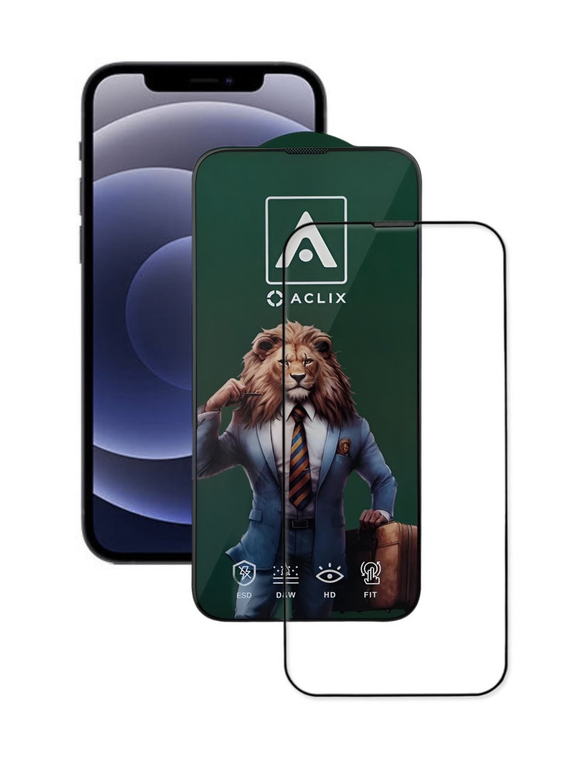 ACLIX Antistatic ESD Dustproof Premium Quality High Definition Tempered Glass Screen Protector Designed For  iPhone 12 - Image 1