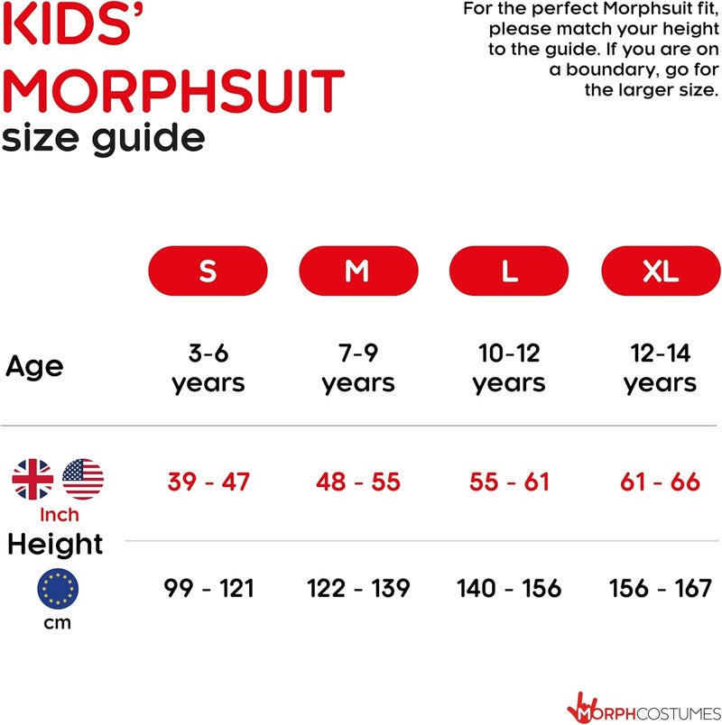 Morphsuits Original Kids Fancy Dress Costume - Green for Ages 6-8 - Image 5