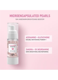 SAKURA Sakura Gluta Brightening Underarm Cream,Brightening Booster Pearl Capsules,Body Care Cream  - Image 2