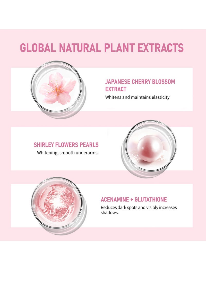 SAKURA Sakura Gluta Brightening Underarm Cream,Brightening Booster Pearl Capsules,Body Care Cream  - Image 4