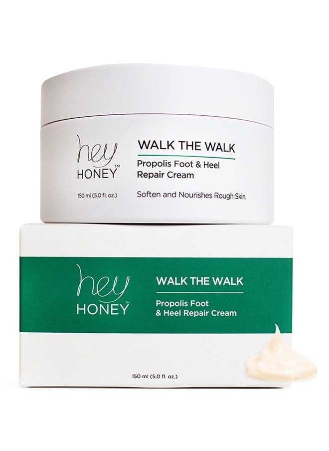 Hey Honey Walk The Walk Bee Propolis Best Foot & Heel Cream | Made For Externally Dry Feet & Cracked Heels | Callus Remover for Feet | Long Lasting Effect Up To 72 Hours | Infused With Honey and Urea  - Image 1