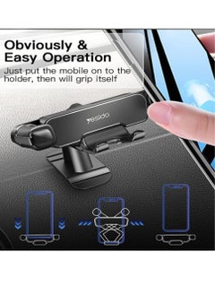 Yesido C90 Car Gravity Mount Cell Phone Holder Vertical & Horizontal Gravity for iPhone 11/11Pro/11Pro Max/Xs X XR 6S 7 Plus 8 All Samsung Mobiles  - Image 3