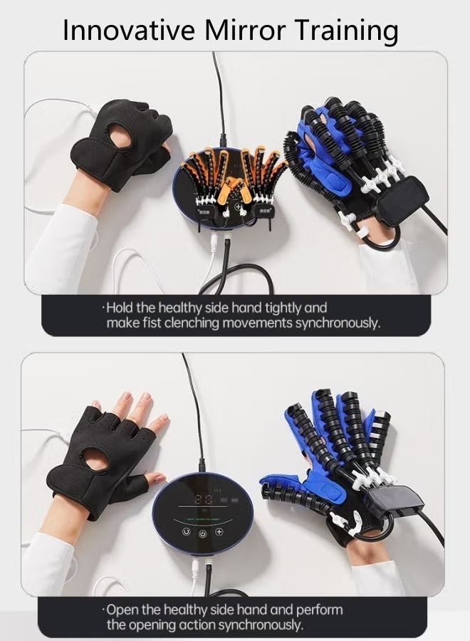 Arabest Rehability Robot Gloves Hand Stroke Recovery Equipment Hand Dysfunction Patient Training Device Stroke Hemiplegia Finger Orthosis for Long Term Relief Finger Cramps ﻿  - Image 3