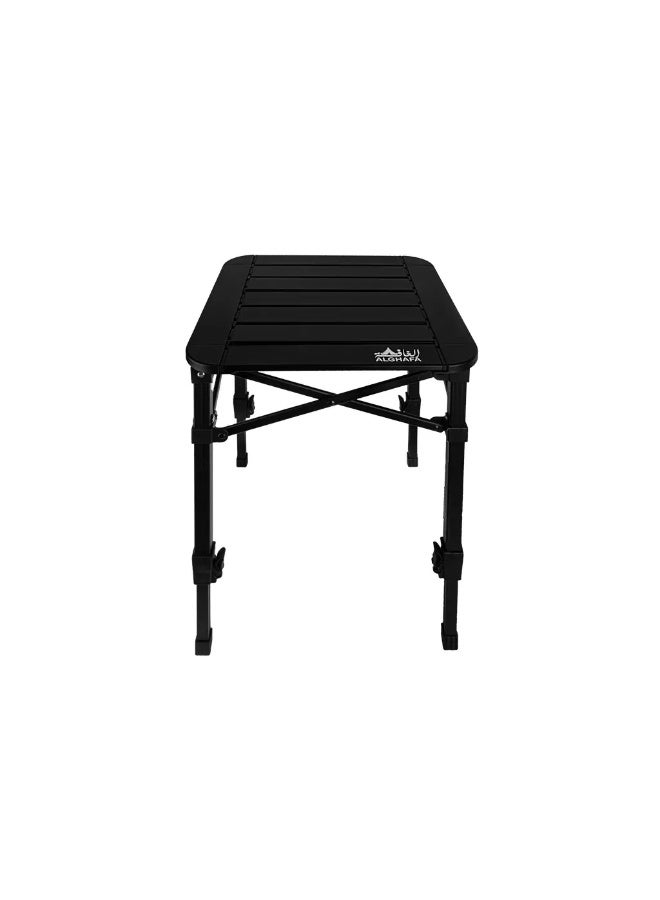 Alghafa Large Aluminum Camping Table – Adjustable Folding Outdoor Table 52×52cm – Portable Travel Table – GTA01 - Image 1