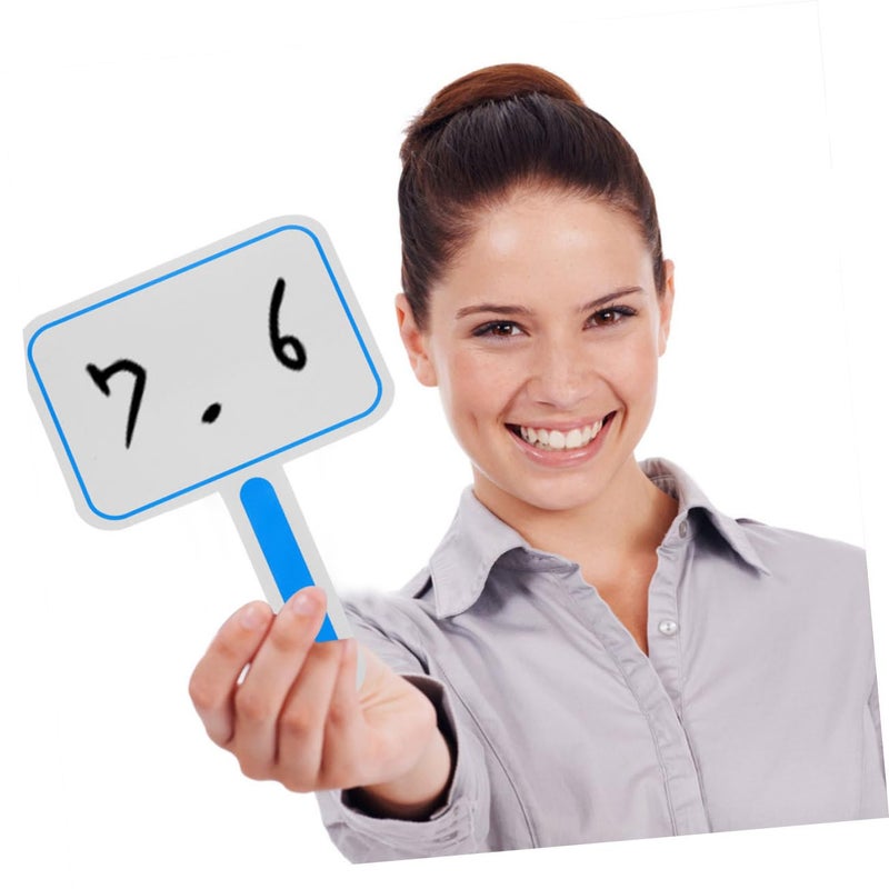 لوح أبيض محمول قابل للمسح الجاف مع حامل لوحة ساندويتش آمنة بتصميم لطيف للأطفال - Image 4