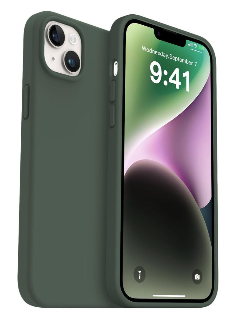 Compatible with iPhone 13 Mini Case, Slim Liquid Silicone 3 Layers Full Covered Soft Gel Rubber with Microfiber Case Cover 5.4 inch... 