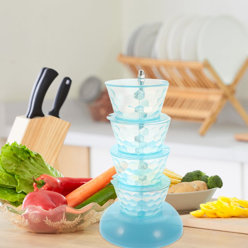 🍳 رف بهارات دوار متعدد الطبقات لتنظيم التوابل على سطح المطبخ - Image 2