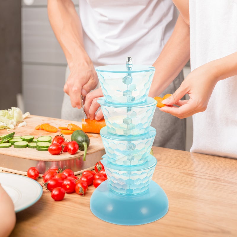 🍳 رف بهارات دوار متعدد الطبقات لتنظيم التوابل على سطح المطبخ - Image 3