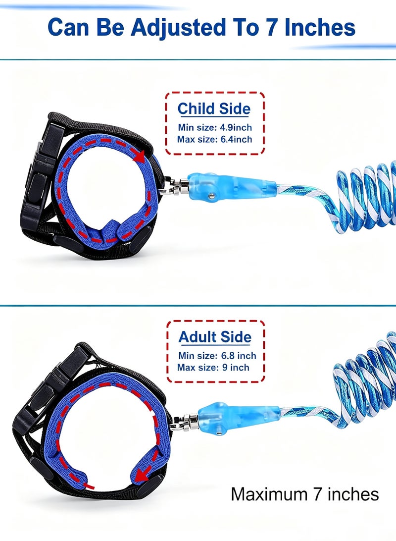 BESTPEAK Anti-Loss Safety Wrist Link for Toddlers (2.5m / 8.2ft) - Child Safety Lock Walking Harness Wristband with Cut-Proof Steel Wire for Kids & Babies - Image 3