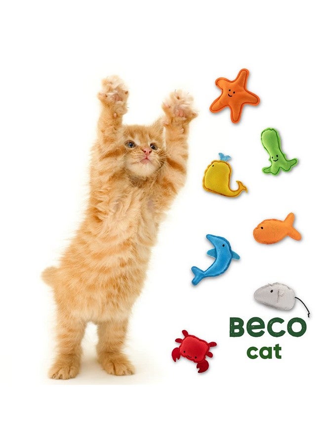 بيكو لعبة قطط بيكو كاتنيب سيلي كراب، محشوة بشعر كاتنيب أمريكا الشمالية المثير للوخز، قماش خارجي قوي ومتين مصنوع من مواد معاد تدويرها لجميع القطط - Image 3