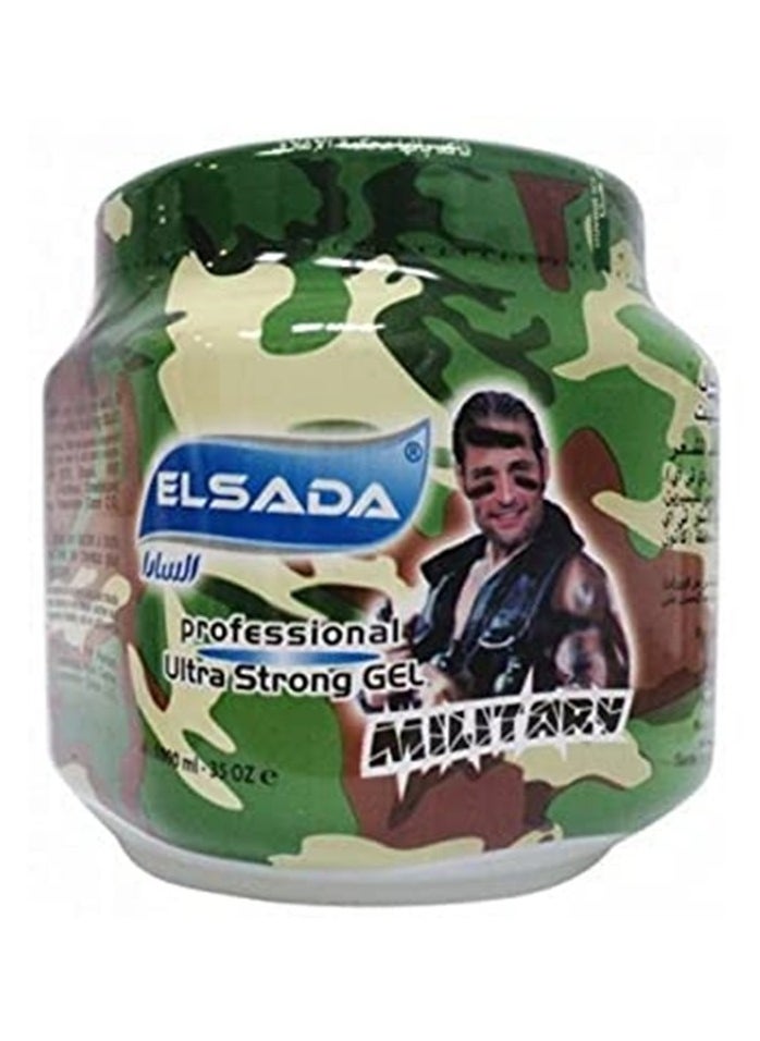 El SADA - EL SADA Long Lasting Hair Styling Gel: Premium Hold and Shine in a 1-Liter Military Bottle - Image 1