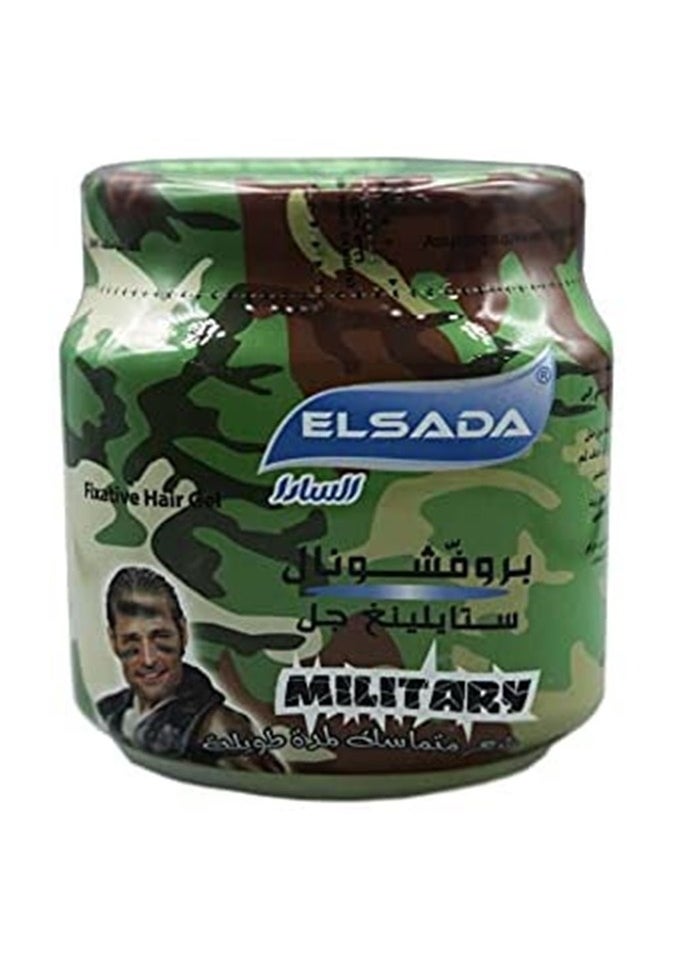 El SADA - EL SADA Long Lasting Hair Styling Gel: Premium Hold and Shine in a 1-Liter Military Bottle - Image 1