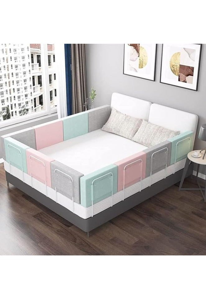 Bed Rail Bed Rail Guards for Toddlers Guard Bumper for Baby Safe Bed Side Rail Height Adjustable Baby Safety Bed Protective Fence Easy Installationl (50*7*28cm, 1pcs) ﻿  - Image 2
