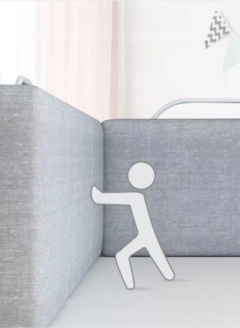 Bed Rail Bed Rail Guards for Toddlers Guard Bumper for Baby Safe Bed Side Rail Height Adjustable Baby Safety Bed Protective Fence Easy Installationl (50*7*28cm, 1pcs) ﻿  - Image 4