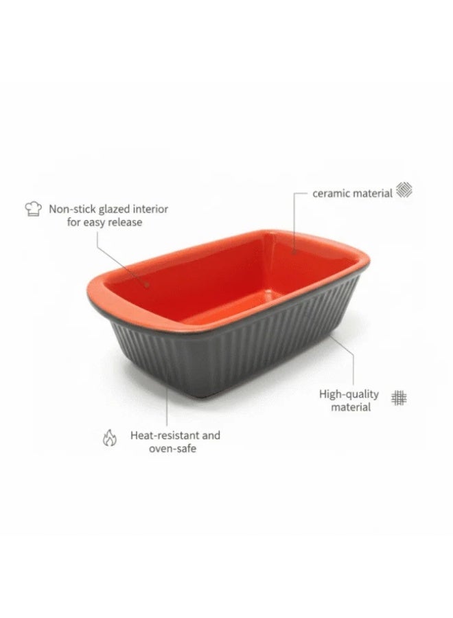 Danny Home Rectangular Ceramic English Cake Baking Pan – 28 x 14 x 8 cm - Image 4