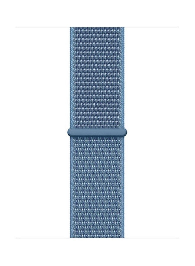 Loquat Woven Nylon Apple Watch Sport Loop 42/44Mm Blue - Image 1