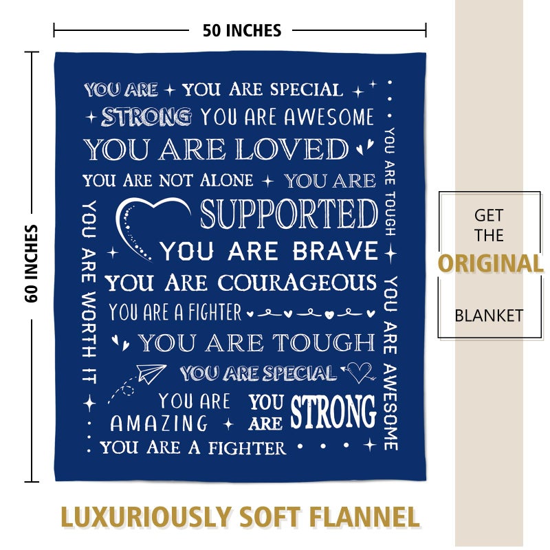 SteadStyle Blanket Gifts for Women or Men - Get Well Blanket, Inspirational Gifts for Her Him, Feel Better After Surgery Present, Thinking of You Gift for Mom Friend Sister Coworker, 60'' x 50'' - Image 3