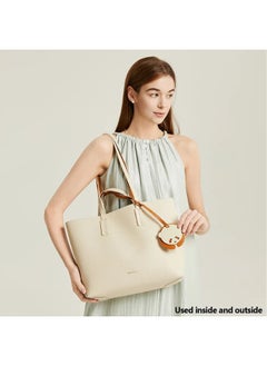 Bostanten BOSTANTEN Bianna Women's Tote & Sling Bag – Off-White with Brown – Stylish Shoulder Bag  - Image 4