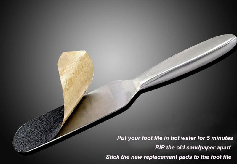 Lifestan Foot File Refills Pedicure File Replacement Abrasives Black Pack of 50 - Image 5