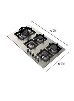 kitchen Line Built-in Stove 5 Gas Burners Heavy 90 cm Italian Steel | JW5020  - Image 5