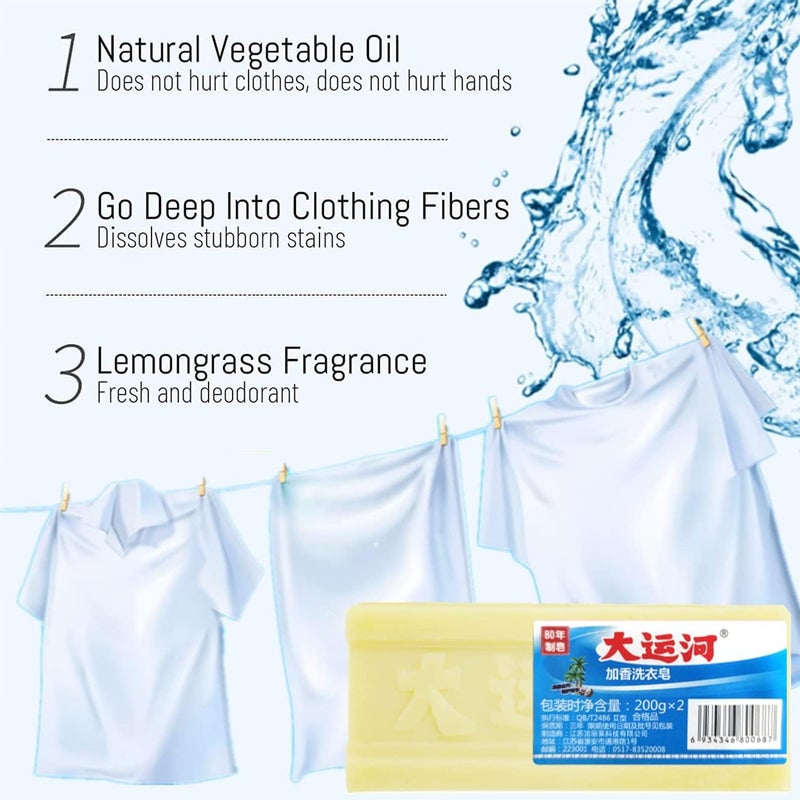 klarako All Purpose Stain Remover Soap, 2023 New Grand Canal Soap, Underwear Dleaning Soap to Remove Stains and Odors (1pcs) - Image 2