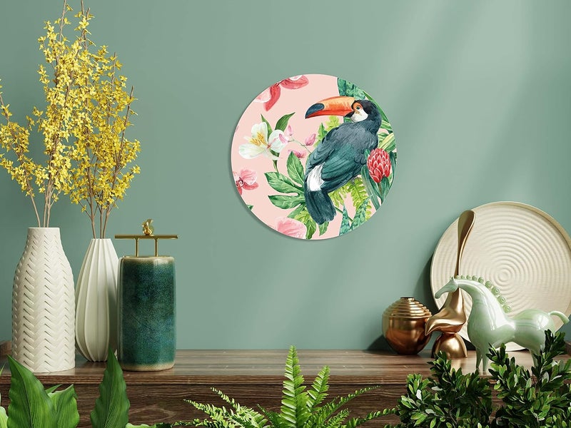 Subak Birds Design Wall Decor Plate Toucan bird - Image 1