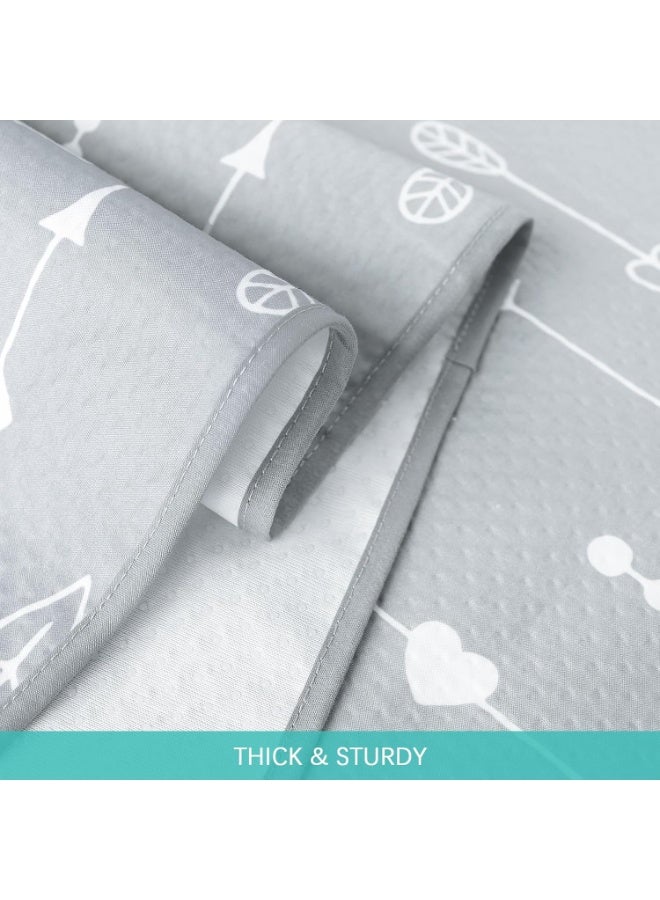 Biloban Splat Mat 2 Pack for Under High Chair & Arts & Crafts & Eating Mess, Waterproof Baby Playtime Anti-Slip Mat for Floor or Table, Reusable & Portable Splash Mat 42” ×46” Cloud & Arrow - Image 4