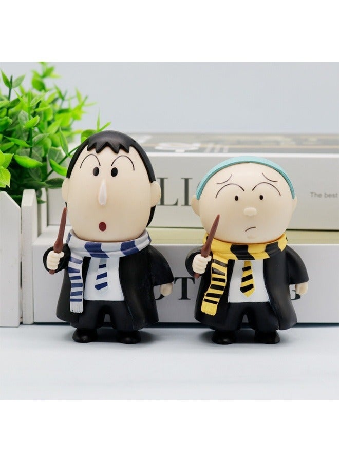 Harry Potter Xiaoxin Crayon Xiaoxin Dumb Hand-made Cute Hand-made Nohara Shinnosuke Doll Desktop Decoration - Image 4