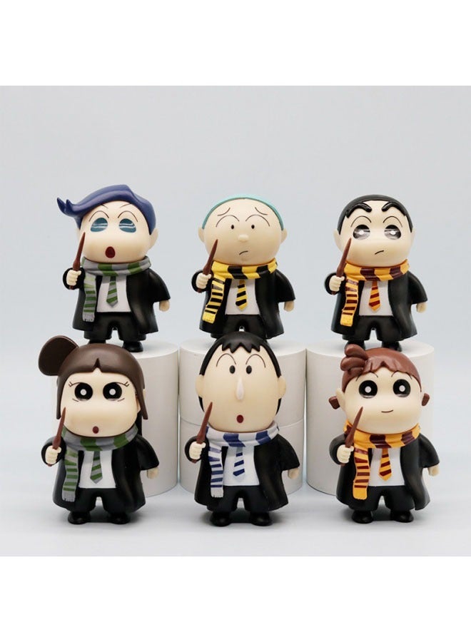 Harry Potter Xiaoxin Crayon Xiaoxin Dumb Hand-made Cute Hand-made Nohara Shinnosuke Doll Desktop Decoration - Image 1