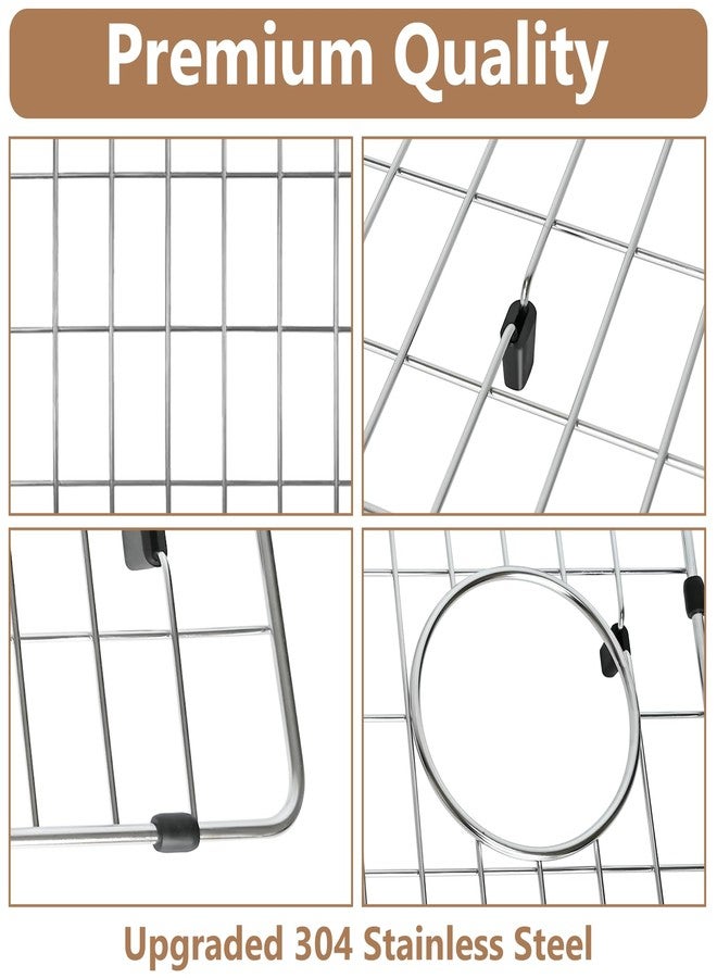 Obida CTXBG2814 Crosstown Stainless Steel Basin Rack 28-1/4" x 14-1/4" - Durable Sink Grid for Elkay ECTRU30169RTFCW Sink Model - Image 3