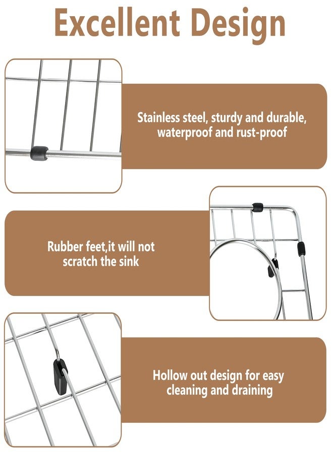 Obida CTXBG2814 Crosstown Stainless Steel Basin Rack 28-1/4" x 14-1/4" - Durable Sink Grid for Elkay ECTRU30169RTFCW Sink Model - Image 4